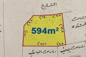 أرض سكنية (RB) للبيع في الجنبية، بمساحة 594 م²