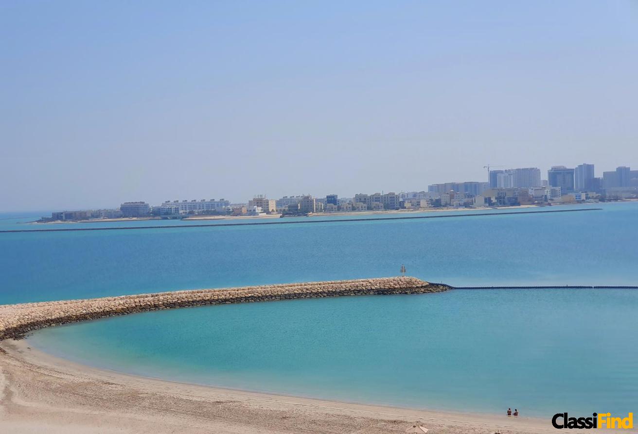 شقة 3 غرف نوم شبه مفروشة مع شرفة وإطلالة على البحر – Marassi Shores
