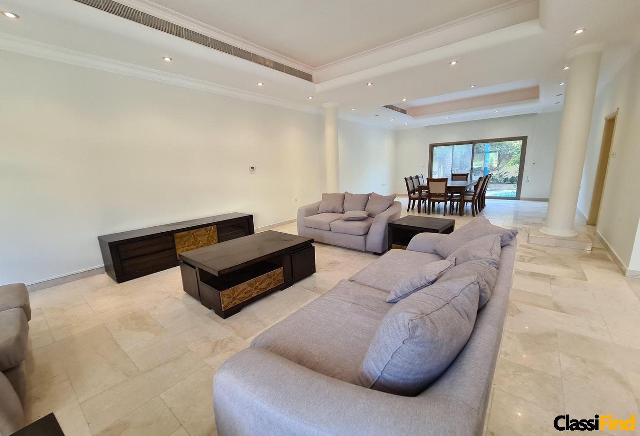 Elegant 5bed furnished villa pvt pool garden -comp
