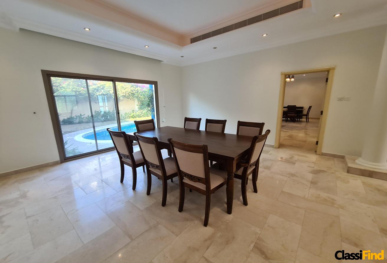 Elegant 5bed furnished villa pvt pool garden -comp