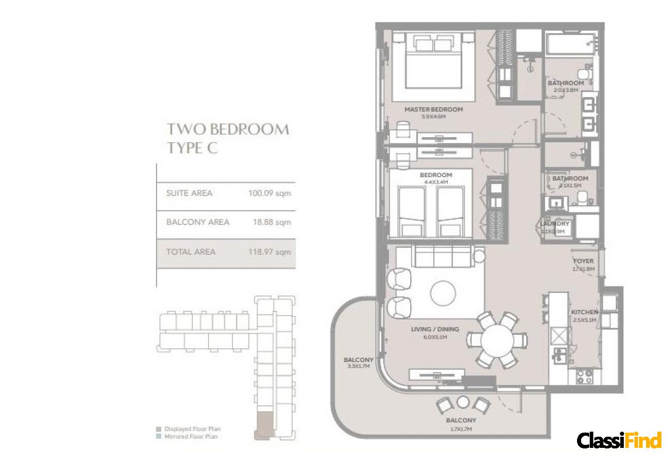 Beachfront seaview Luxury Apartment for Sale-2br