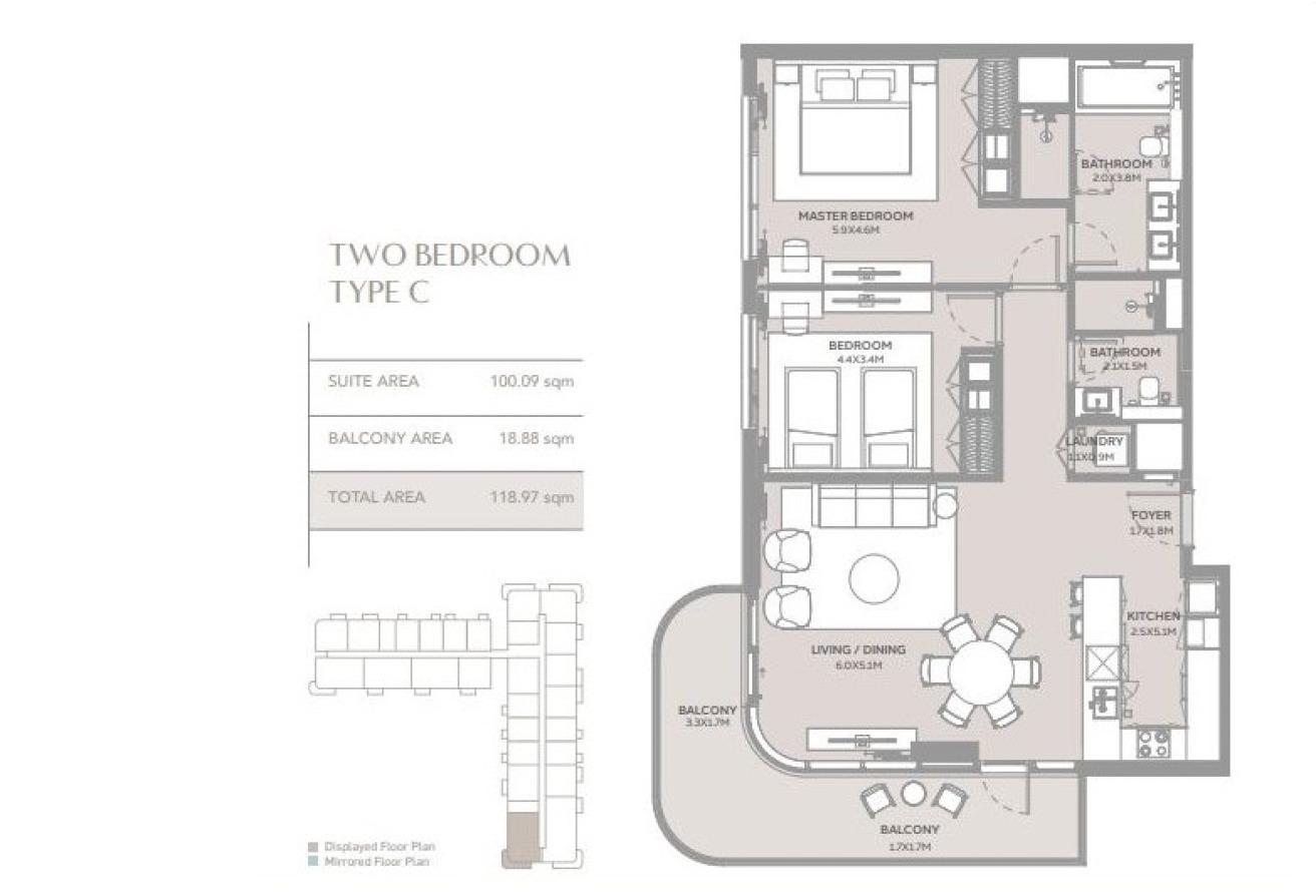 Beachfront seaview Luxury Apartment for Sale-2br