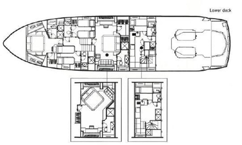 يخت SUNSEEKER 84 PREDATOR مقاس 84 بوصة للبيع