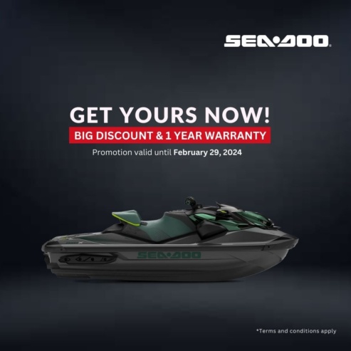 Don’t miss the big discount. Get your Sea-Doo Jetski today!