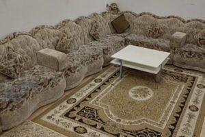 Elegant 12-Seater Used Sofa Set with Modern Coffee Table for Sale