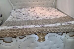 Luxury White and Gold Bedroom Set, Nearly New, for Sale