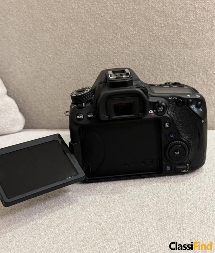 Canon 80D Camera – Lightly Used with 18-135mm Lens, Excellent Condition