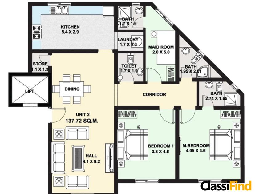 Spacious 2 Bedroom Apartment for Sale in Prime Riffa Location