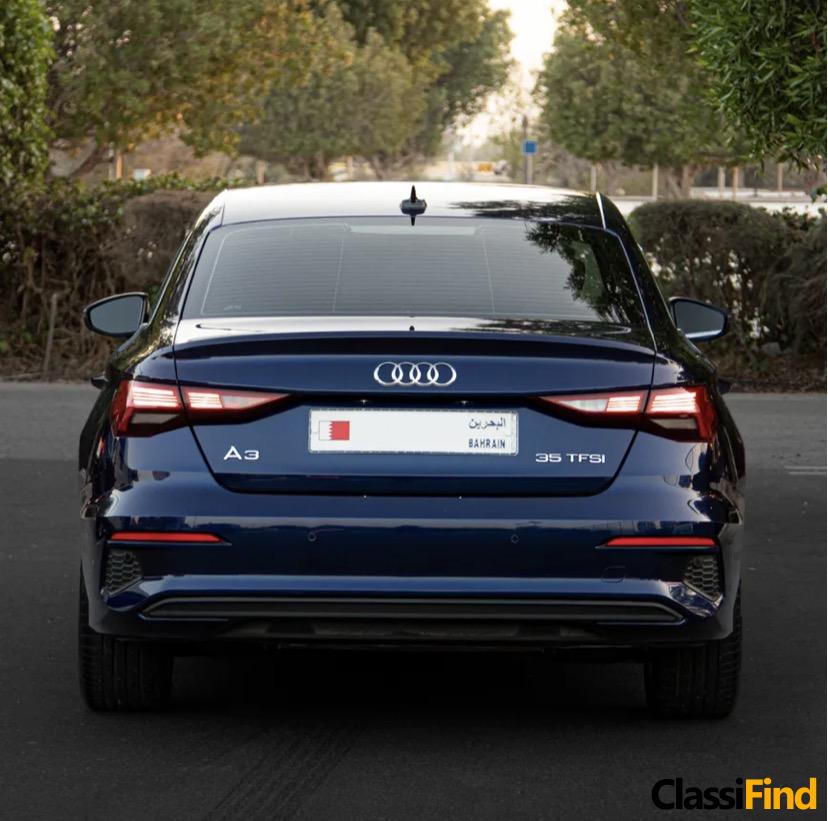 أودي A3 35TFSI موديل 2023 للبيع – حالة ممتازة، كيلومترات قليلة، وسعر تنافسي