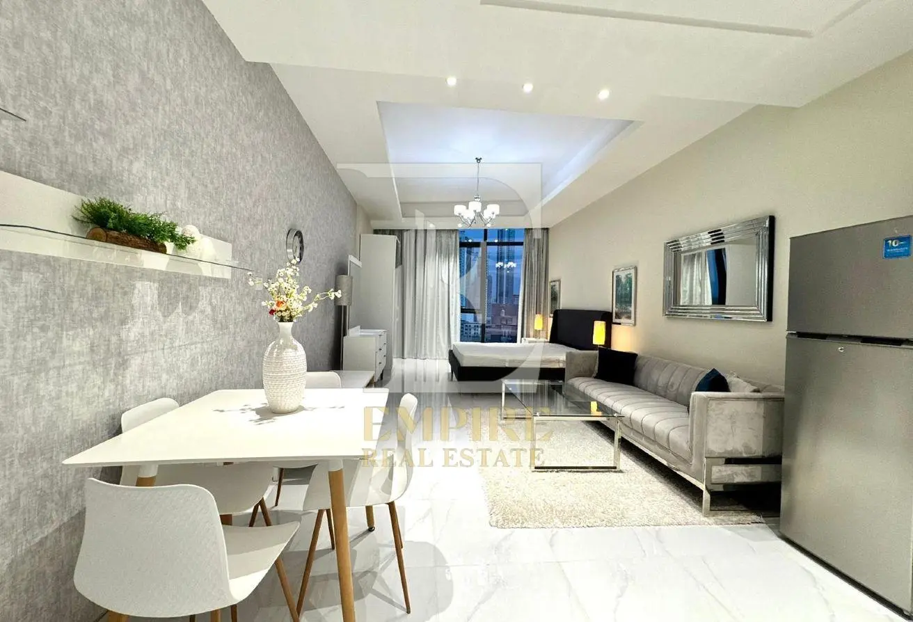 Spacious Studio for Rent in Seef with High Floor Sea View