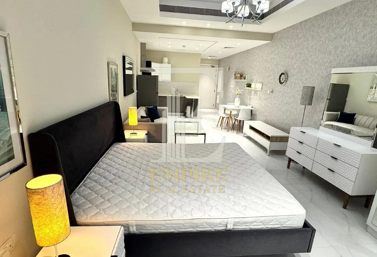 Spacious Studio for Rent in Seef with High Floor Sea View