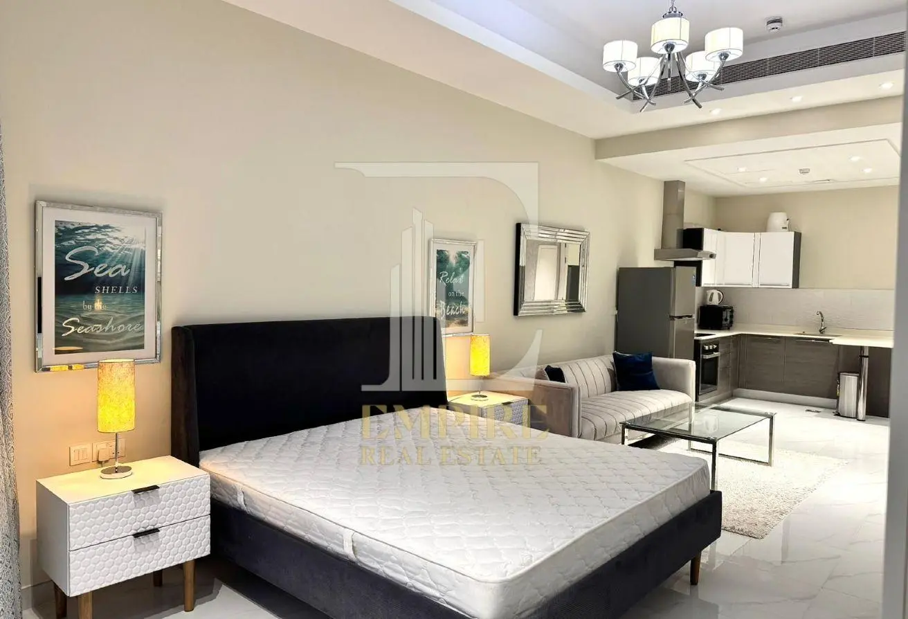 Spacious Studio for Rent in Seef with High Floor Sea View