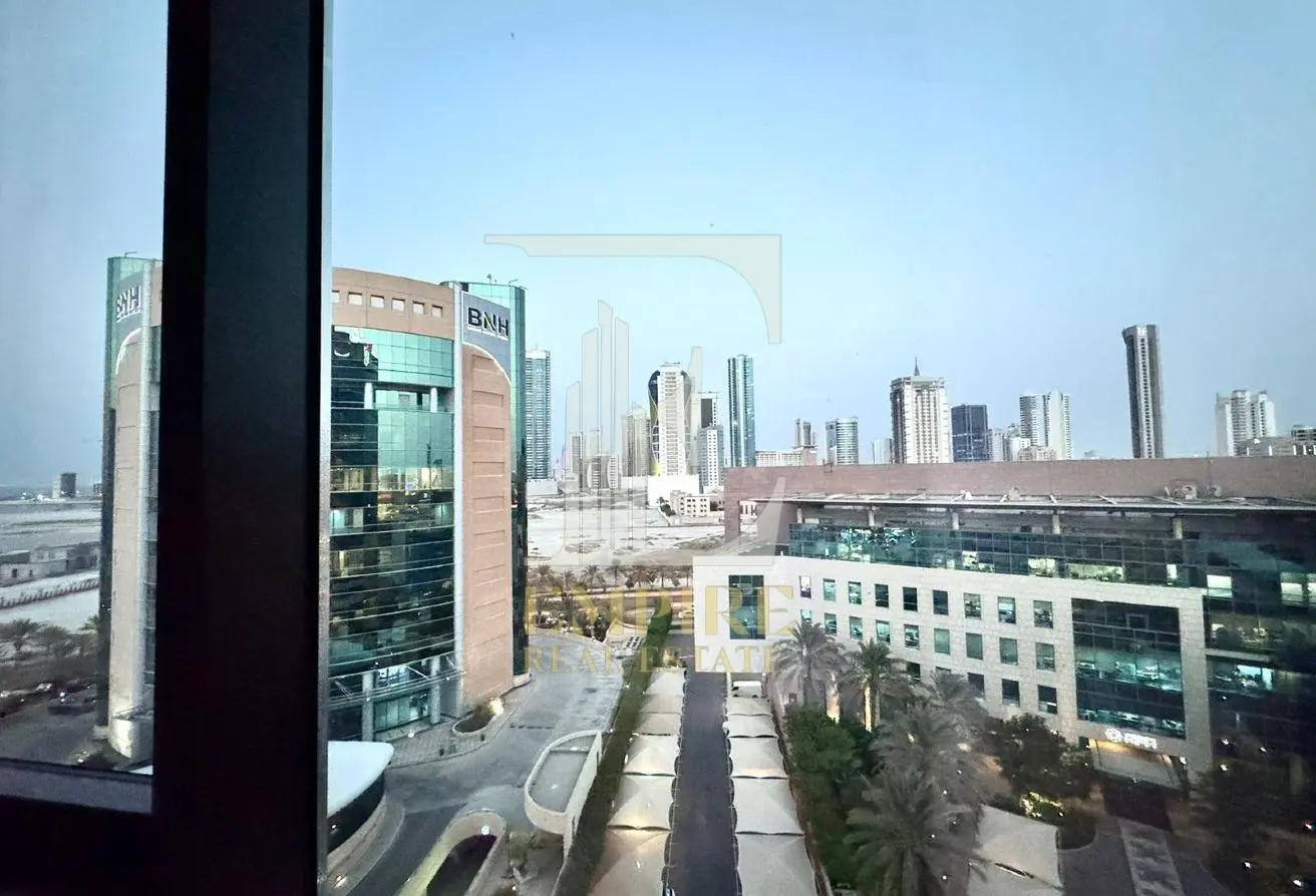 Spacious Studio for Rent in Seef with High Floor Sea View