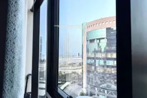 Spacious Studio for Rent in Seef with High Floor Sea View