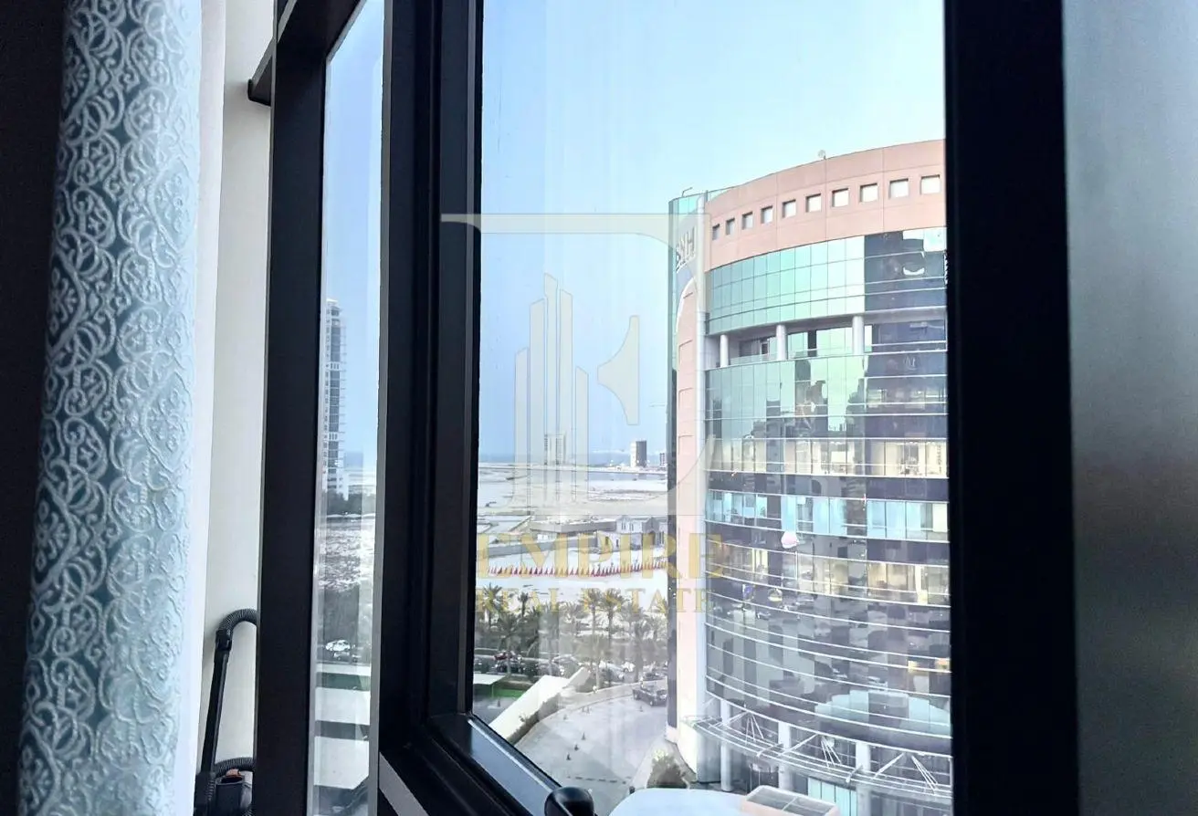 Spacious Studio for Rent in Seef with High Floor Sea View