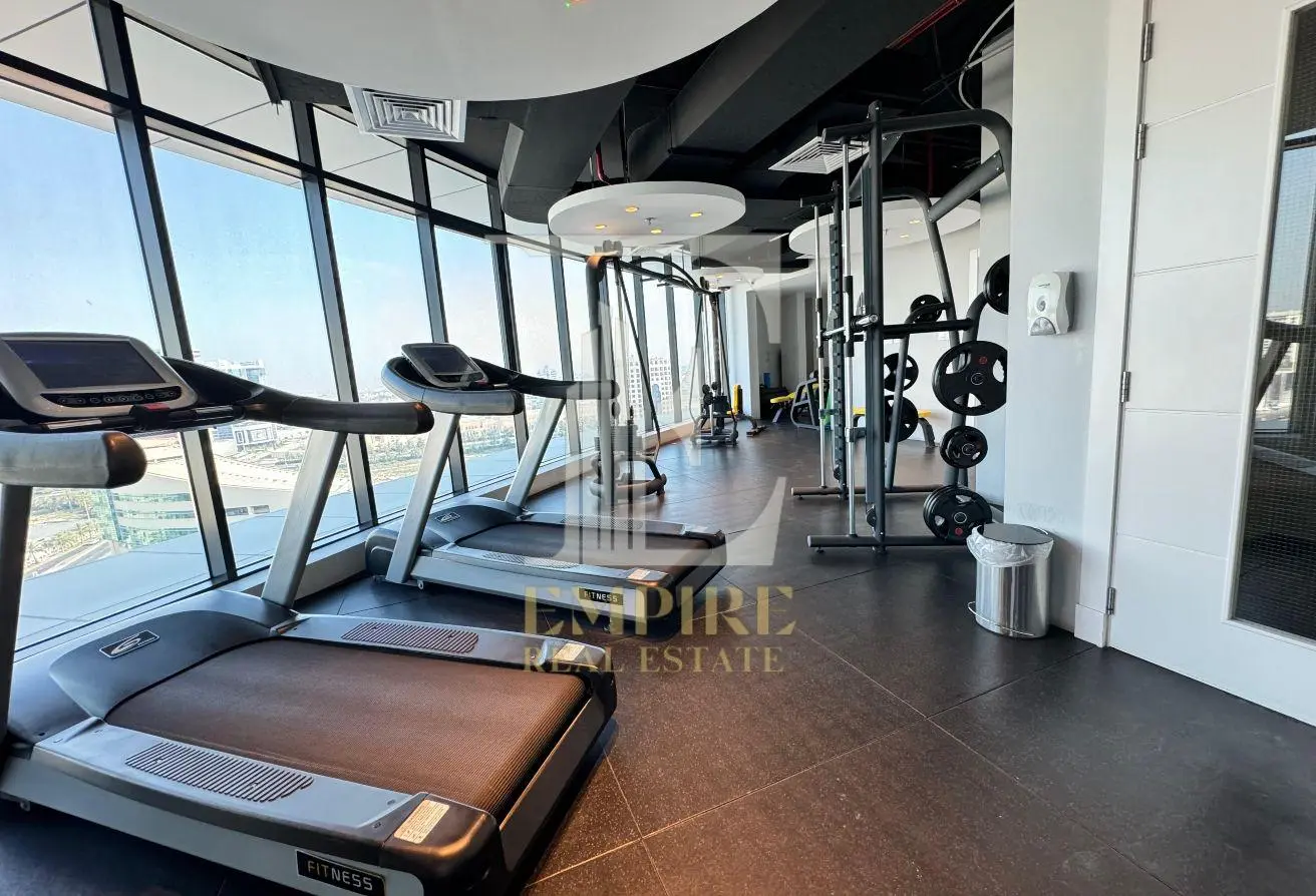 Spacious Studio for Rent in Seef with High Floor Sea View