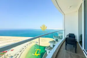 Spacious Seef Apartment for Rent | New, Sea View, Balcony, Beach Access, WiFi Included
