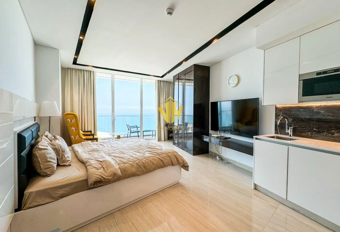 Spacious Seef Apartment for Rent | New, Sea View, Balcony, Beach Access, WiFi Included