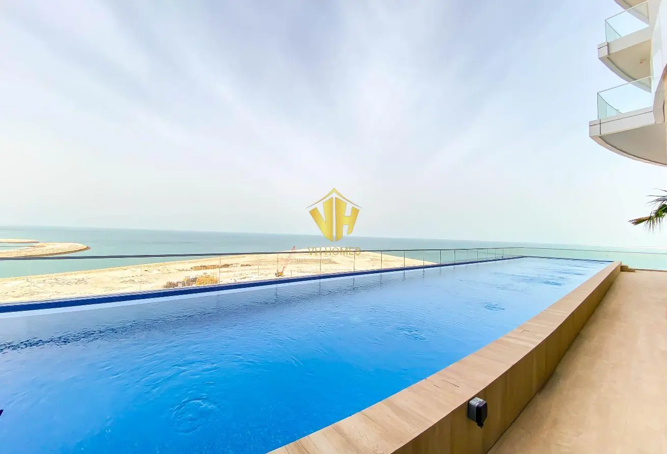 Spacious Seef Apartment for Rent | New, Sea View, Balcony, Beach Access, WiFi Included