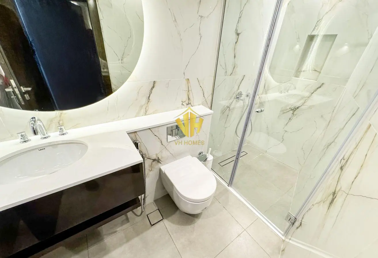 Spacious Seef Apartment for Rent | New, Sea View, Balcony, Beach Access, WiFi Included