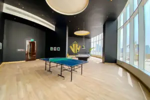 Spacious Seef Apartment for Rent | New, Sea View, Balcony, Beach Access, WiFi Included
