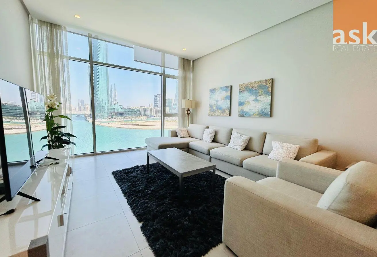 Simplistic Two-Bedroom Apartment with Open Sea View for Rent in Reef Island