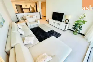Simplistic Two-Bedroom Apartment with Open Sea View for Rent in Reef Island