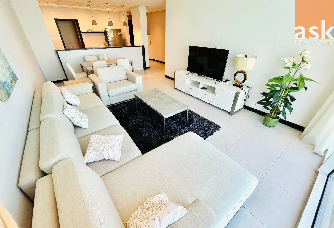 Simplistic Two-Bedroom Apartment with Open Sea View for Rent in Reef Island
