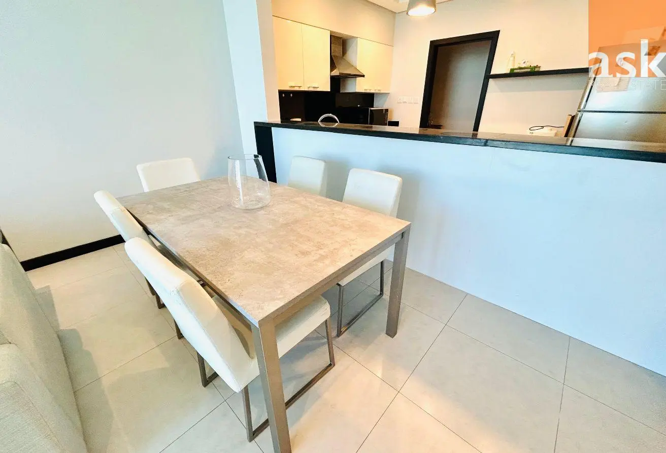 Simplistic Two-Bedroom Apartment with Open Sea View for Rent in Reef Island