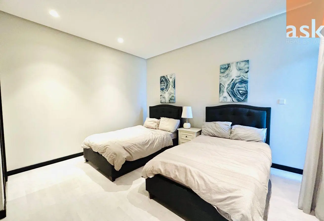 Simplistic Two-Bedroom Apartment with Open Sea View for Rent in Reef Island