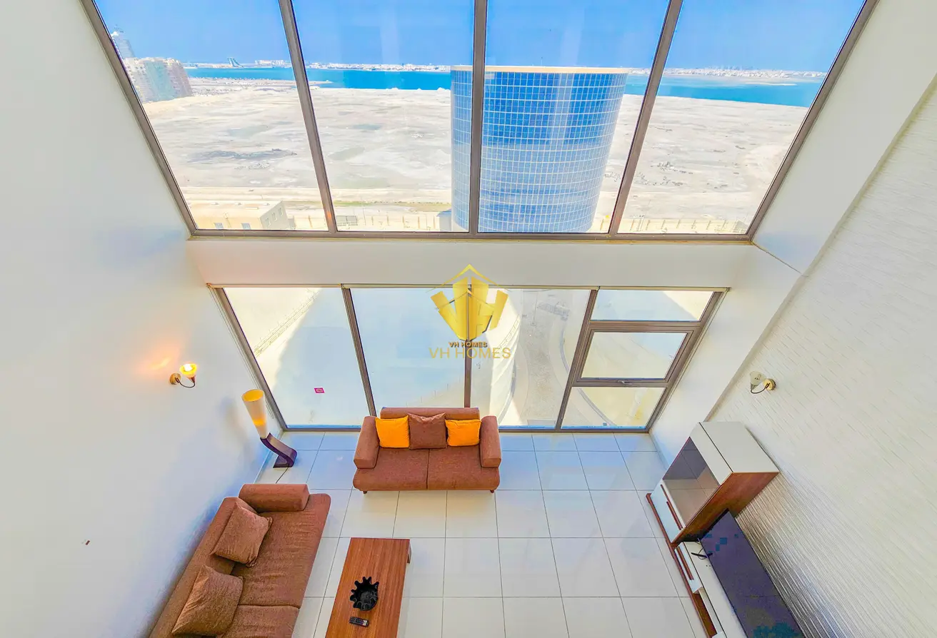 Spacious Sea-View Duplex Apartment for Rent in Al Juffair – Modern Design, Expansive Layout, Stunning Views