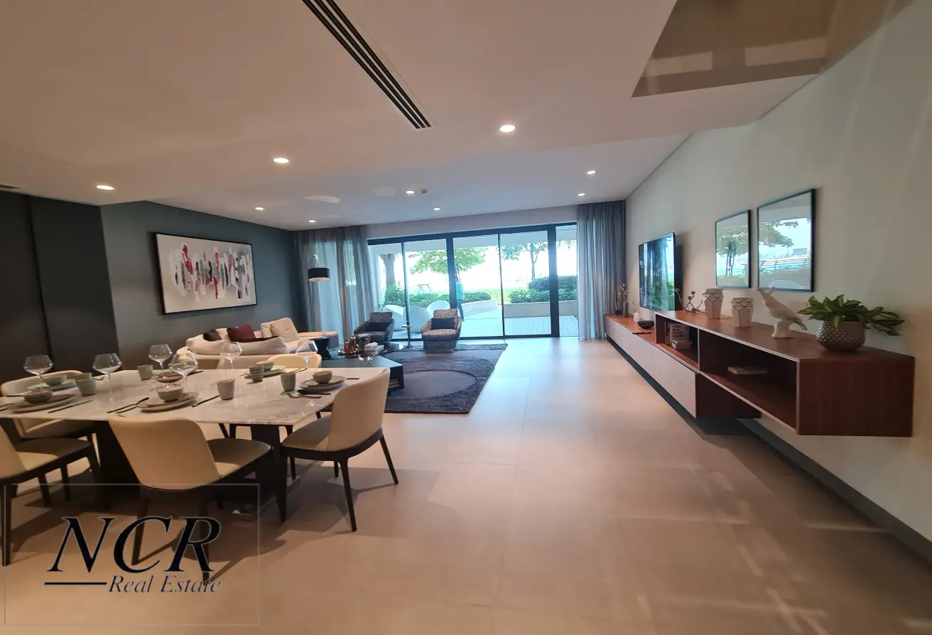Stunning Beachfront Duplex Villa for Sale in Amwaj Resort – Luxury Living with Ocean Views