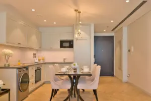Seef Apartment for Rent: Spacious 1BR, Fully Furnished with Sea View