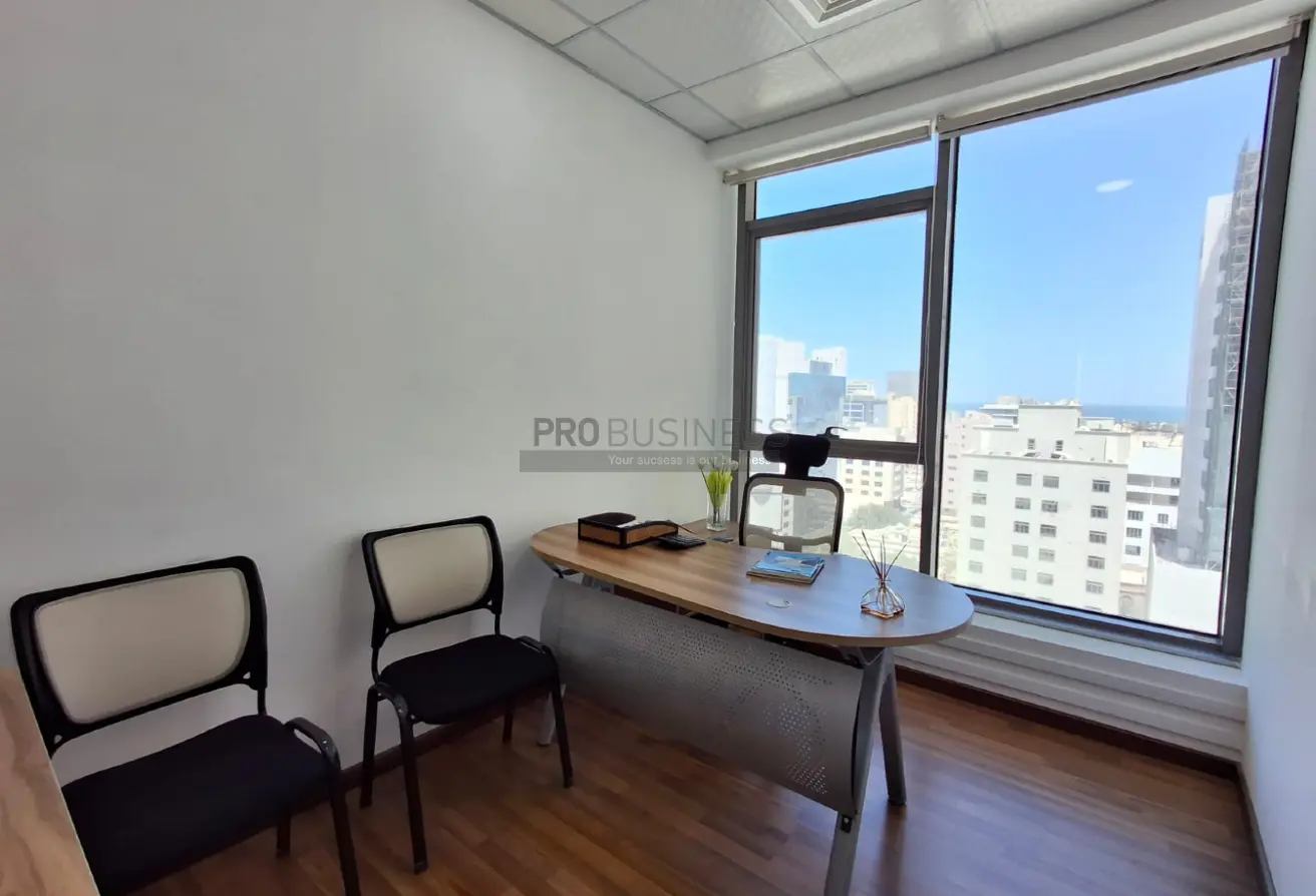 Bright, Fully Furnished Office Space with Scenic View Available for Rent