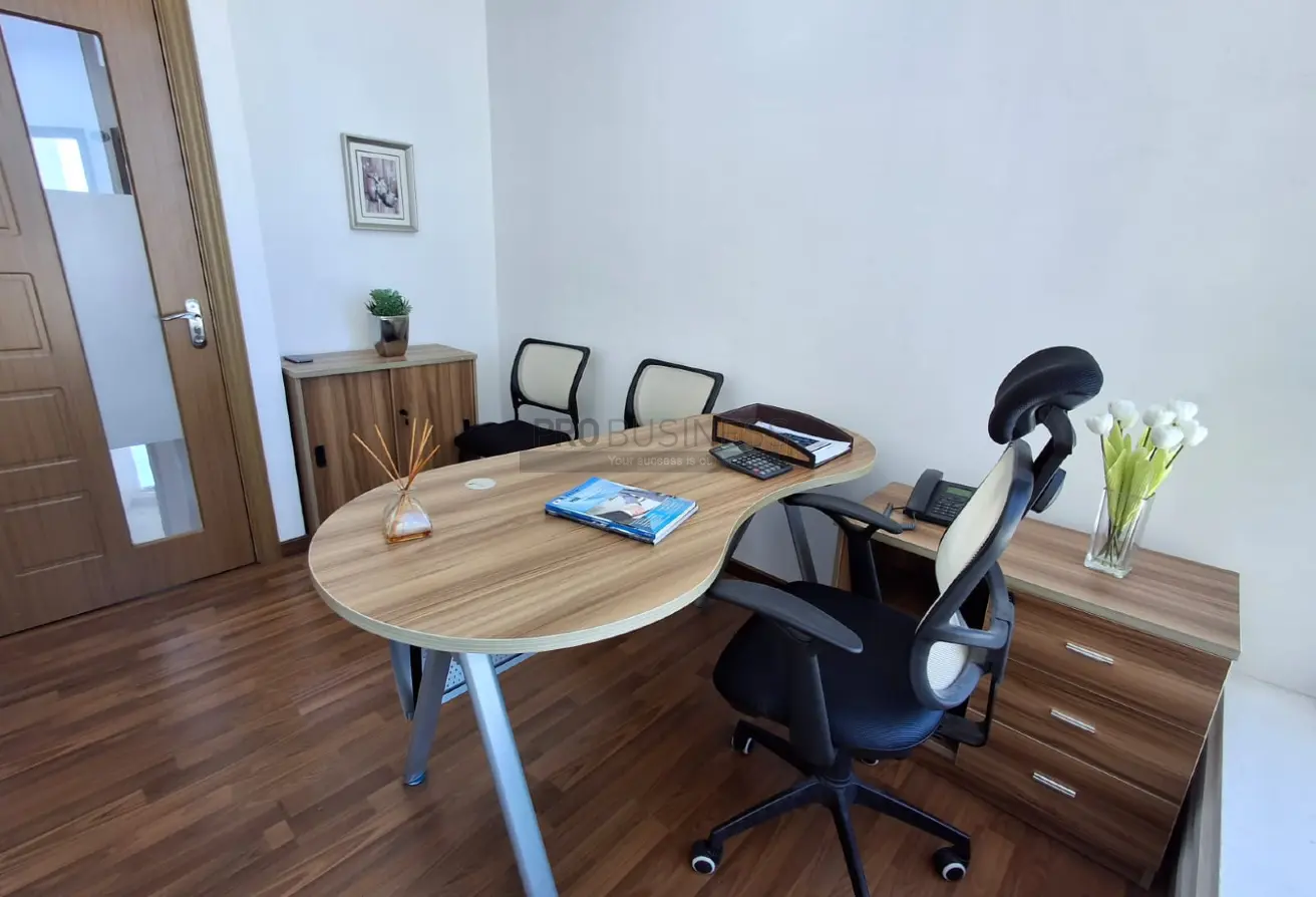 Bright, Fully Furnished Office Space with Scenic View Available for Rent