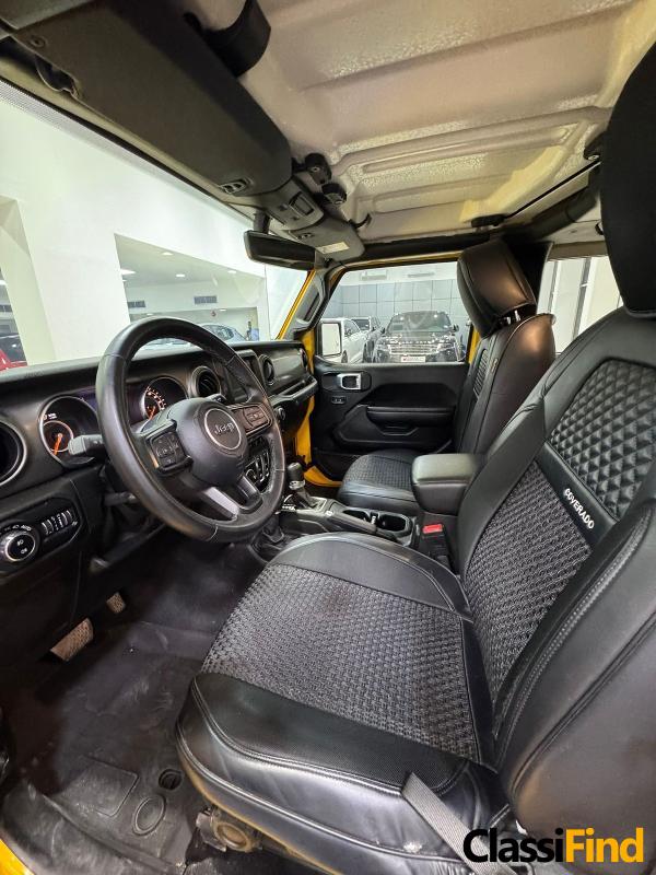 2021 Jeep Wrangler Sport – Yellow, 42,450 Km, 6 Cylinders, 3.6L Engine, Alloy Wheels, Sensors, Bluetooth, Push Button Start, Camera, Cruise Control, 5 Seats
