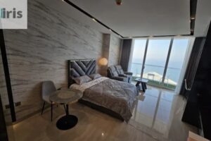 Spacious Sea View Studio with Private Balcony for Rent in Seef Area