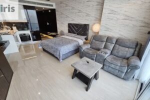 Spacious Sea View Studio with Private Balcony for Rent in Seef Area
