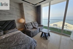 Spacious Sea View Studio with Private Balcony for Rent in Seef Area