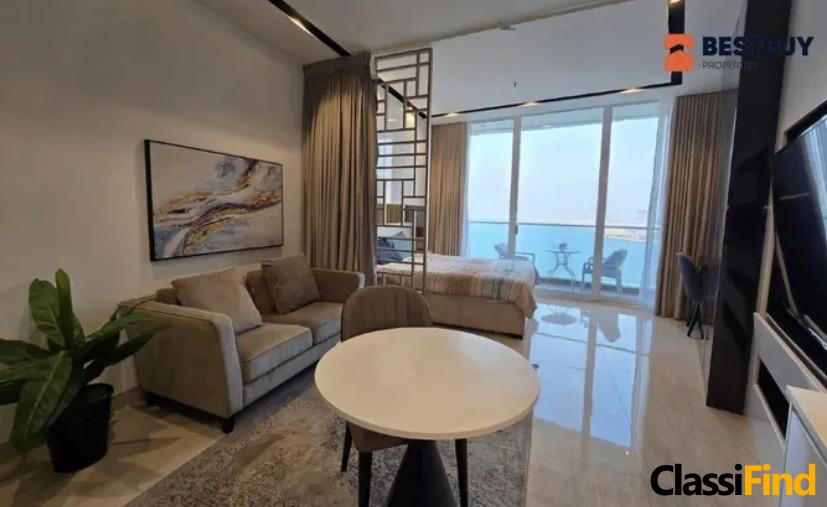 شقة استوديو حديثة للإيجار في مدينة الحديقة المائية، المنامة – موقع متميز ووسائل راحة