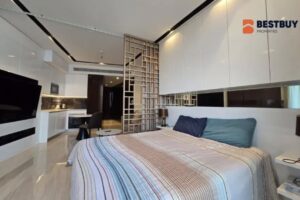 شقة استوديو حديثة للإيجار في مدينة الحديقة المائية، المنامة – موقع متميز ووسائل راحة