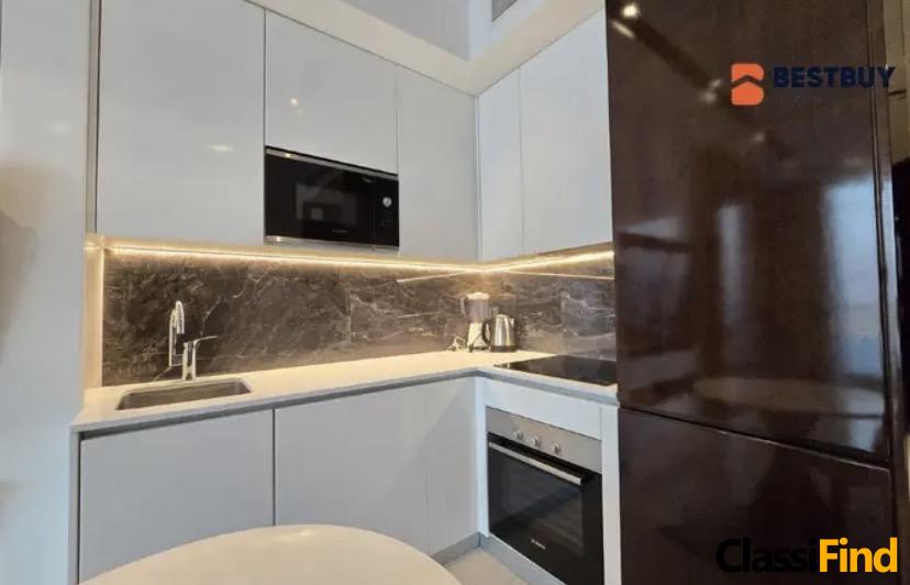 شقة استوديو حديثة للإيجار في مدينة الحديقة المائية، المنامة – موقع متميز ووسائل راحة