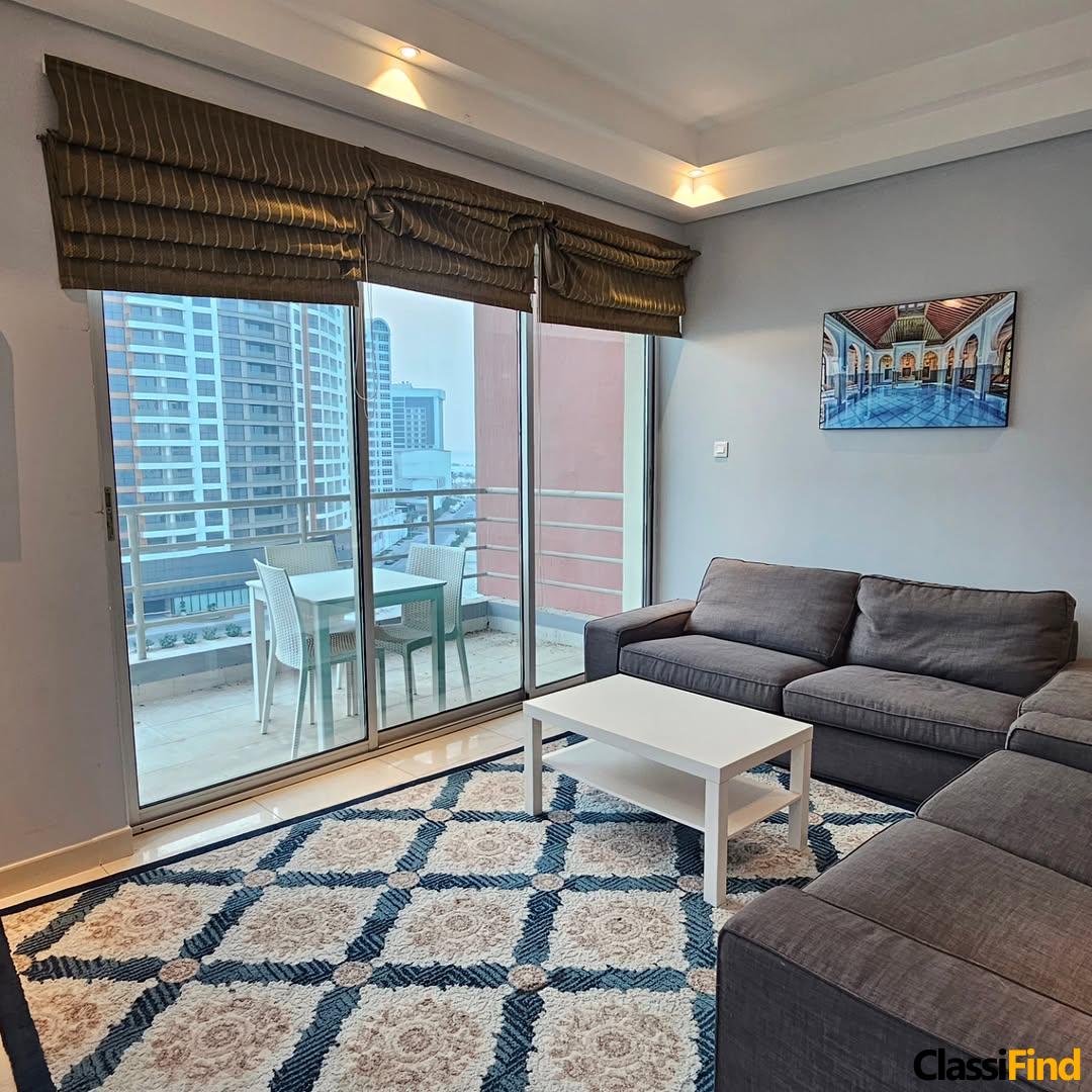 For rent an apartment in Amwaj, excellent location