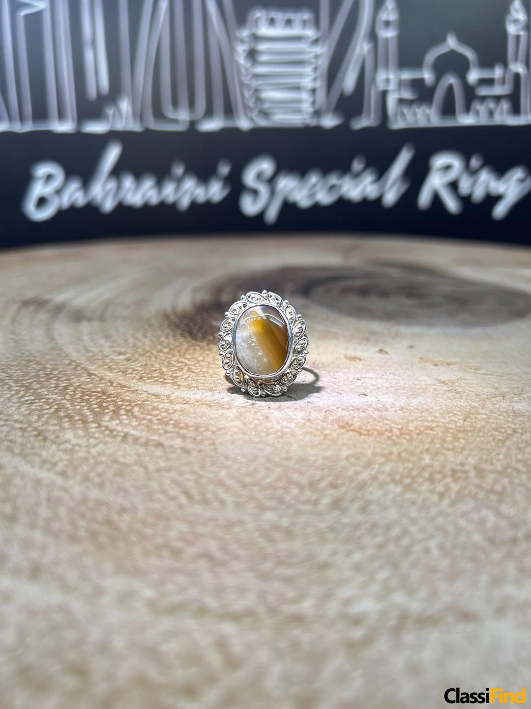 Stone – Aqeeq Origin – Yemen Italian silver ladies ring