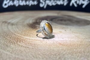 Stone – Aqeeq Origin – Yemen Italian silver ladies ring