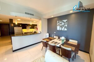 Spacious 1-bedroom haven with stunning city views in Juffair 🏙️
