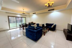 Spacious 2BR apartment in Juffair with maid room, store room, and 3 balconies — all in a premium high-rise with city views