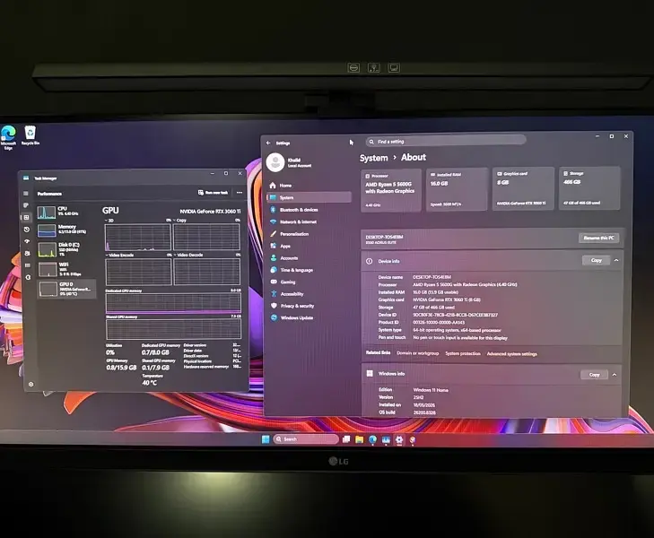 High-Performance Gaming PC with Ryzen 5 Processor and RTX 3060Ti Graphics Card for Ultimate Gaming Experience