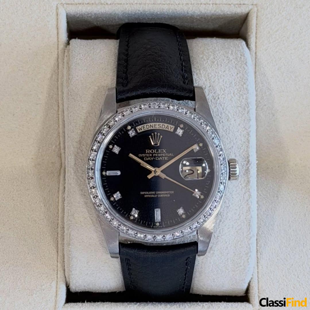 Rolex Day-Date White Gold & Diamonds Size: 36