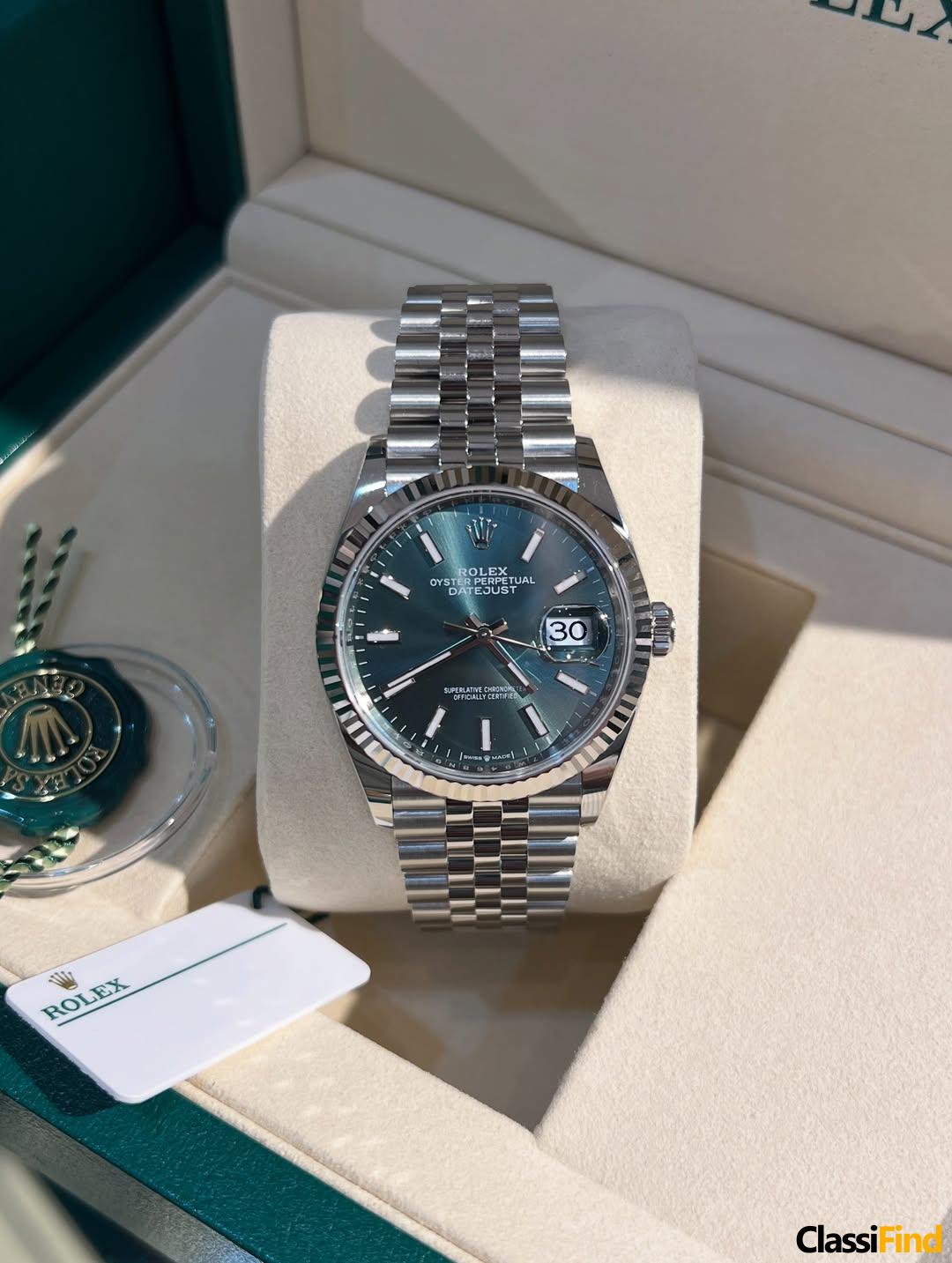 Datejust Steel White gold bezel Reference 126234 Size 36 mm